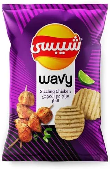 شيبسي wavy فراخ حار