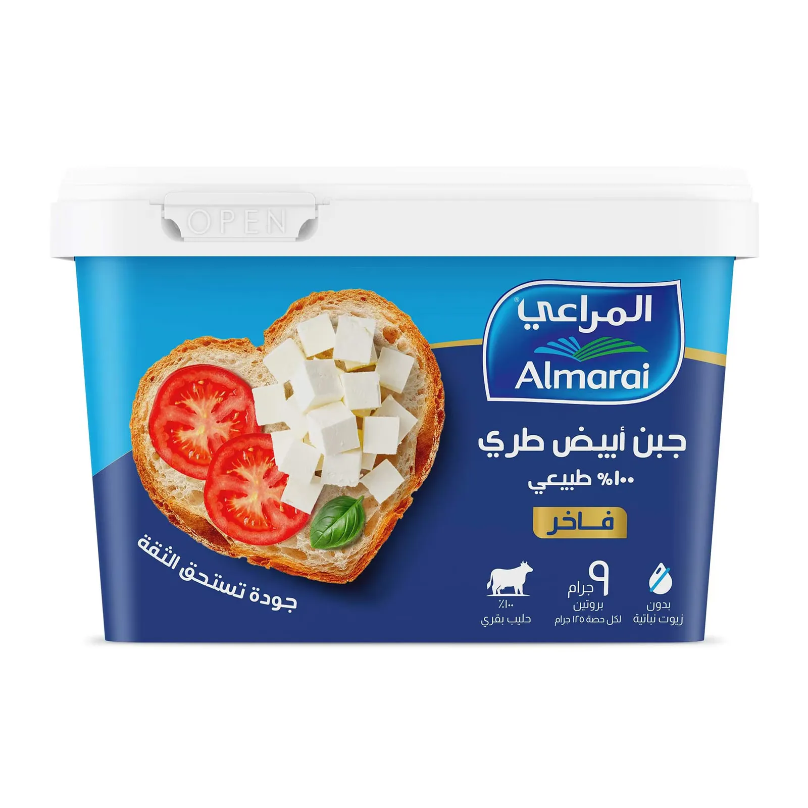 المراعى جبنه بيضاء طبيعى 450جرام