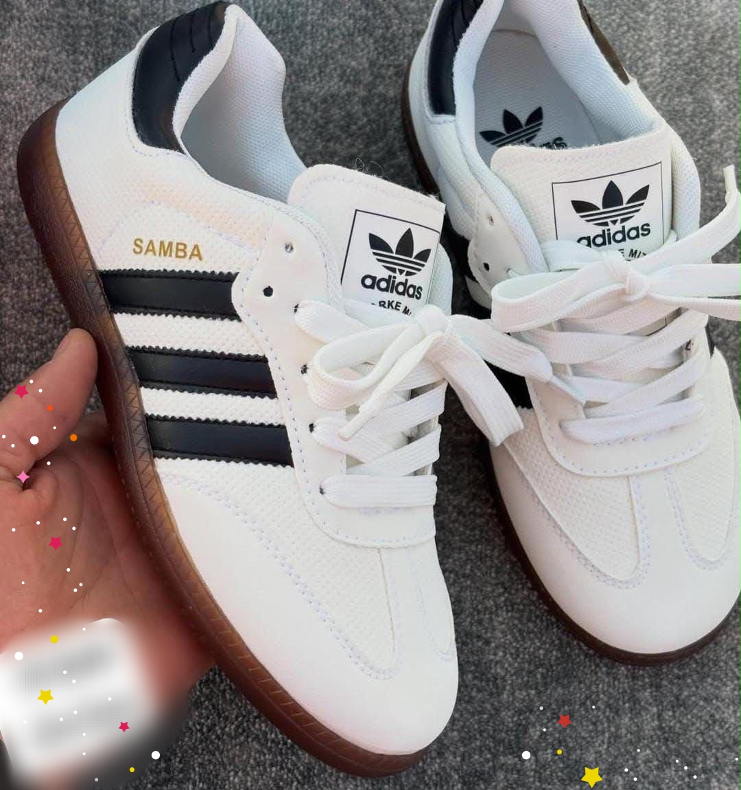 [DRAFT — set price] Adidas Samba White Black Sneaker