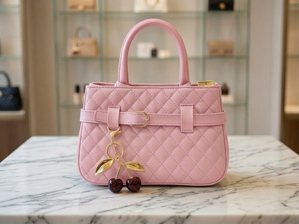 Cherry Charm Mini Bag (Pink)