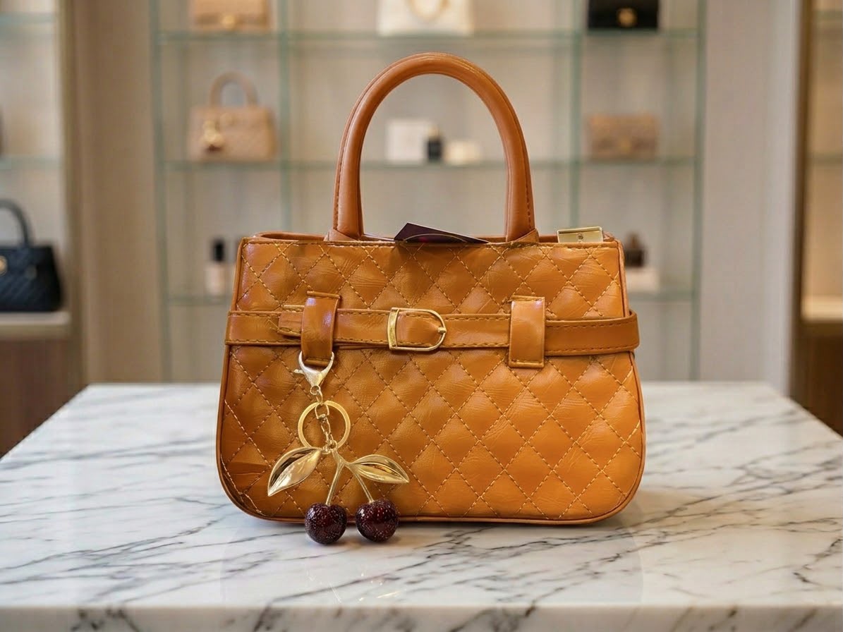 Cherry Charm Mini Bag (Orange)