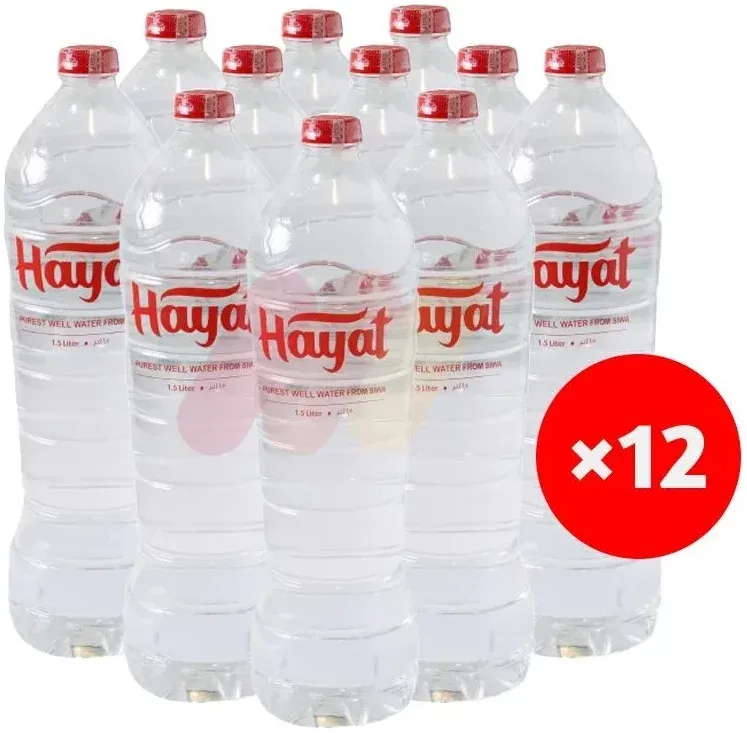 حياه ميا معدنيه1.5لتر كرتونه